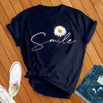 Smile Daisy Flower T-Shirt Image