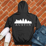 Austin on my back Alternate Hoodie Image