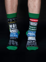 Bumper Sticker Socks Image