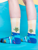 Turtle In The Water Socks Image