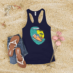 Surfing Dolphin Women's Tank Top Image
