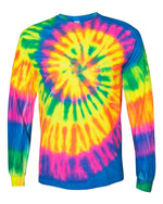 Fluorescent Rainbow Spiral Long Sleeve Image