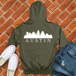 Austin on my back Alternate Hoodie Image