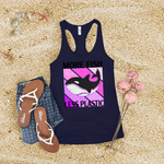 More Fish Less Plastic Women's Tank Top Image
