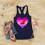 Vintage Seal Heart Women's Tank Top Image