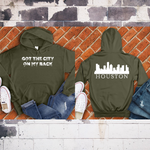 Houston on my back Alternate Hoodie Image