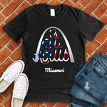 ST Louis Arch Flag T-Shirt Image