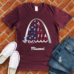 ST Louis Arch Flag T-Shirt Image