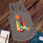Mountain Bear And Birds Women's Tank Top Image