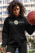Just Breathe Flower Hoodie Image