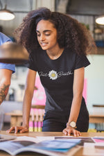 Just Breathe Flower T-Shirt Image