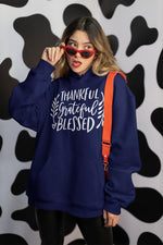 Thankful Grateful Blessed Hoodie Image